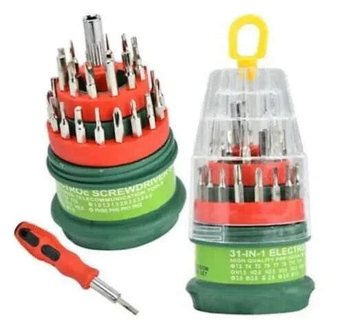 31-in-1 Multifunctional Precision Screwdriver Kit – Magnetic Electronics Repair Tool Set