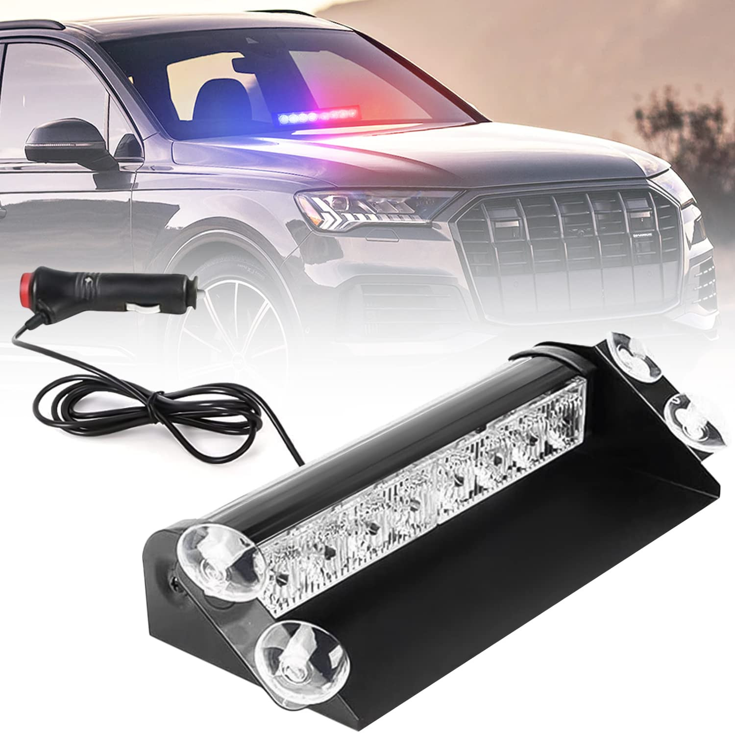 Luxury VIP LED Strobe Flash Light for Cars – Emergency Vehicle Warning Light with Metal Cover